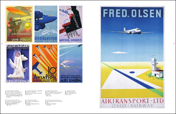 Affiches de l'histoire de l'aviation pages 4-5